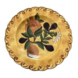 Vintage Raymond Waites dinner plate 11 1/2” fruit pattern